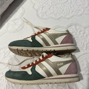 Gola Cream and Purple Sneakers for Casual Comfort